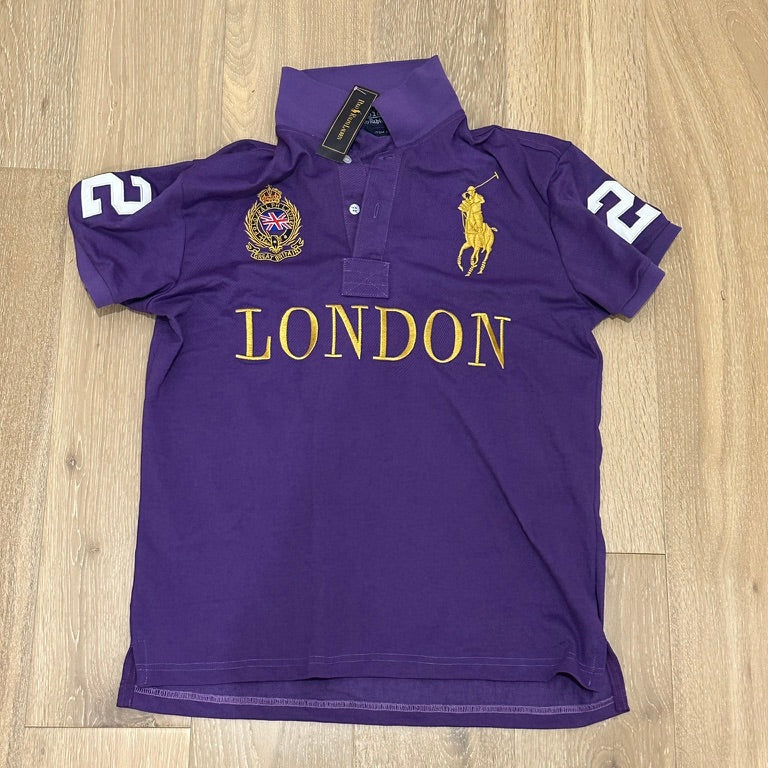 CITY STYLE PURPLE LONDON POLO SHIRT