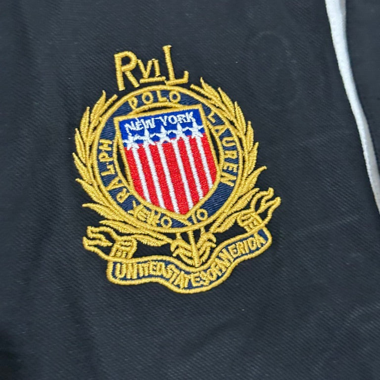 CITY STYLE BLACK USA NEW YORK POLO SHIRT