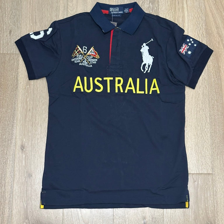 FLAG STYLE NAVY AUSTRALIA POLO SHIRT