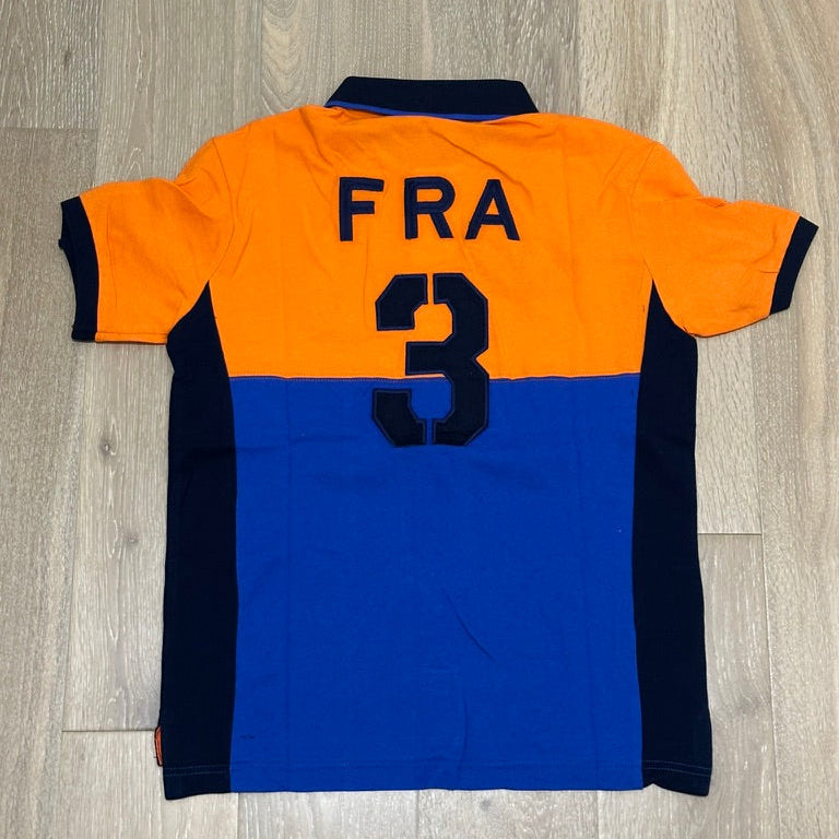 FLAG STYLE ORANGE FRANCE POLO SHIRT
