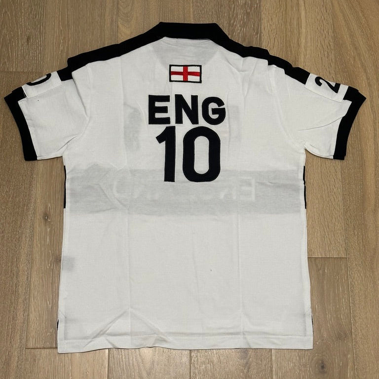 COUNTRY STYLE WHITE ENGLAND POLO SHIRT