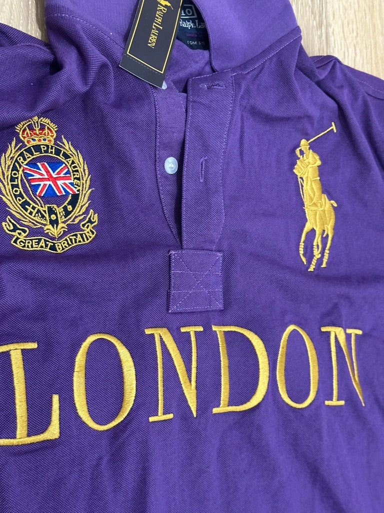 CITY STYLE PURPLE LONDON POLO SHIRT