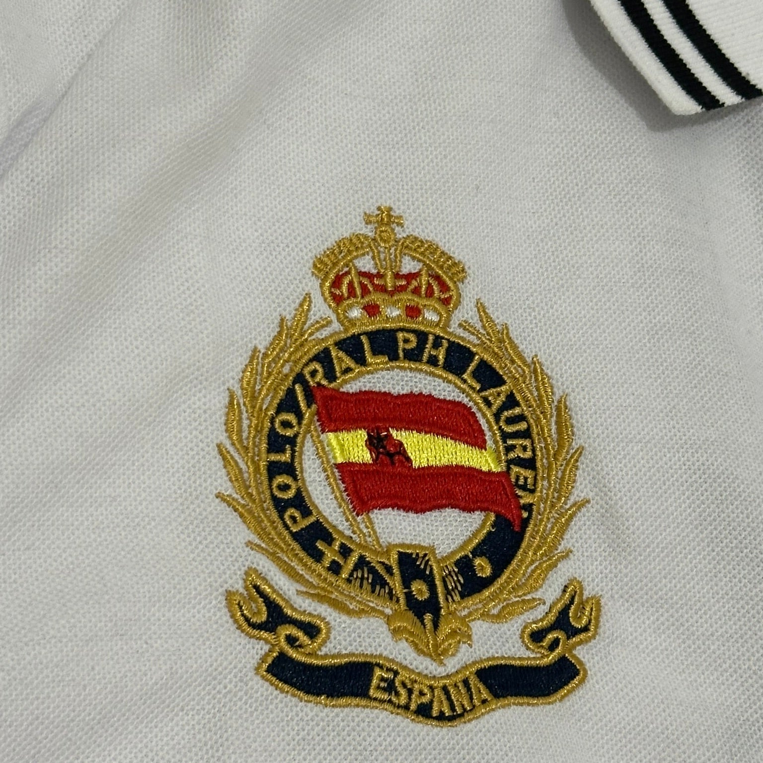CITY STYLE WHITE BARCELONA POLO SHIRT