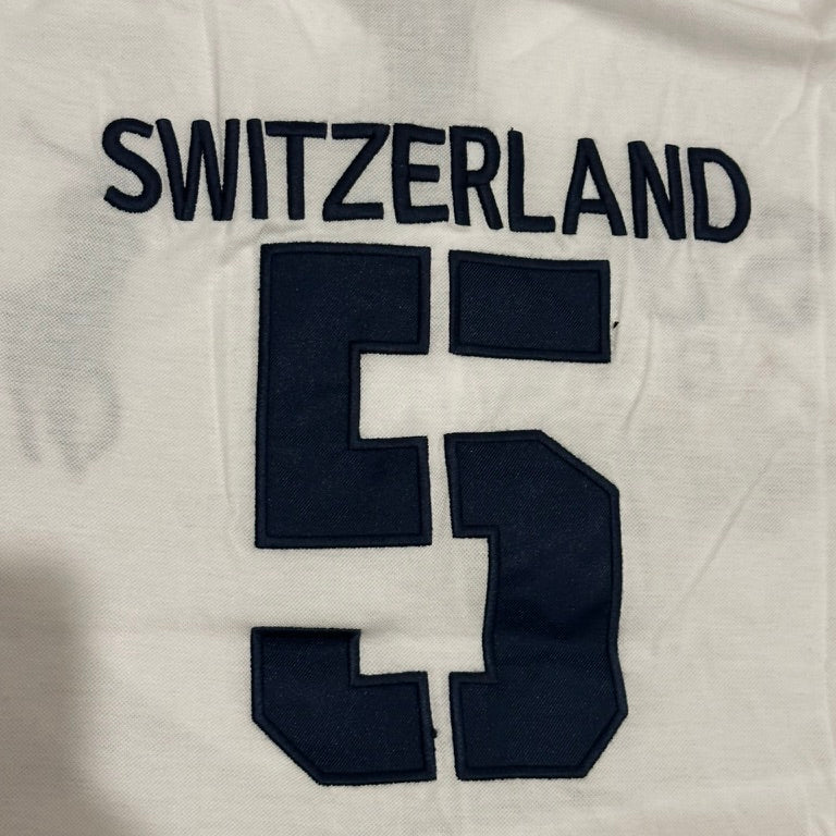 FLAG STYLE WHITE SWITZERLAND POLO SHIRT