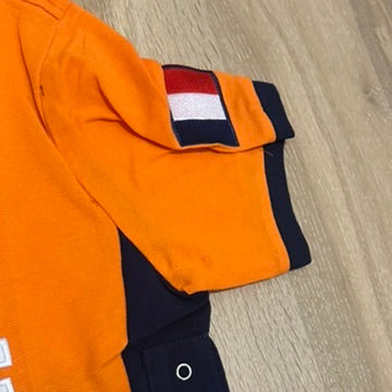 FLAG STYLE ORANGE FRANCE POLO SHIRT