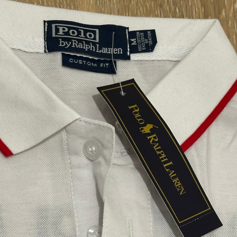 FLAG STYLE WHITE SWITZERLAND POLO SHIRT