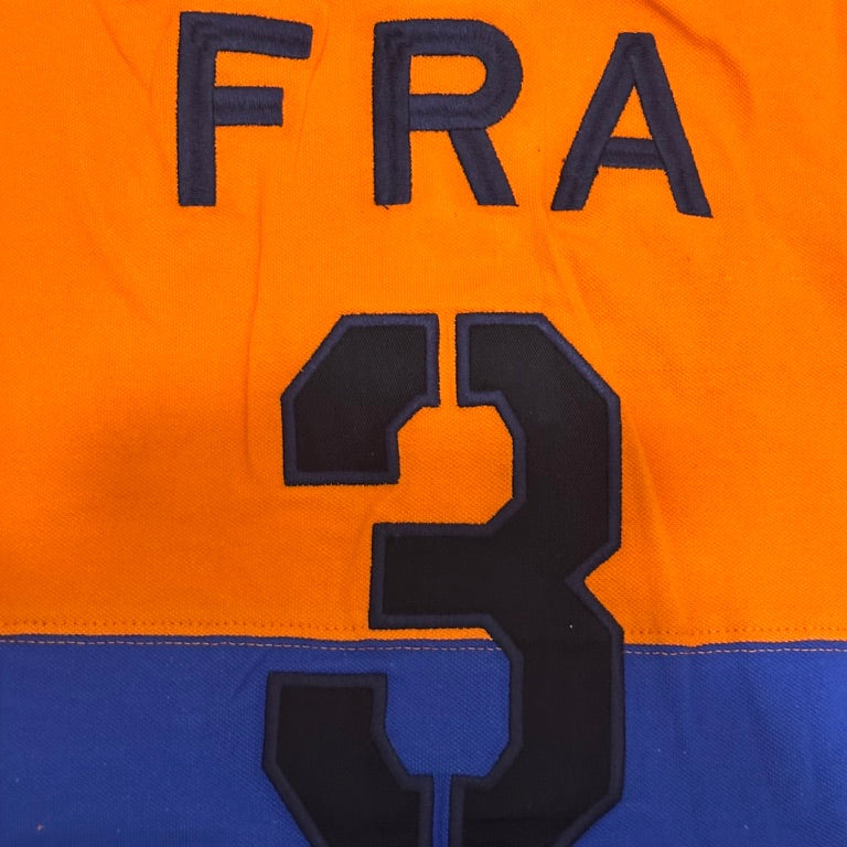 FLAG STYLE ORANGE FRANCE POLO SHIRT