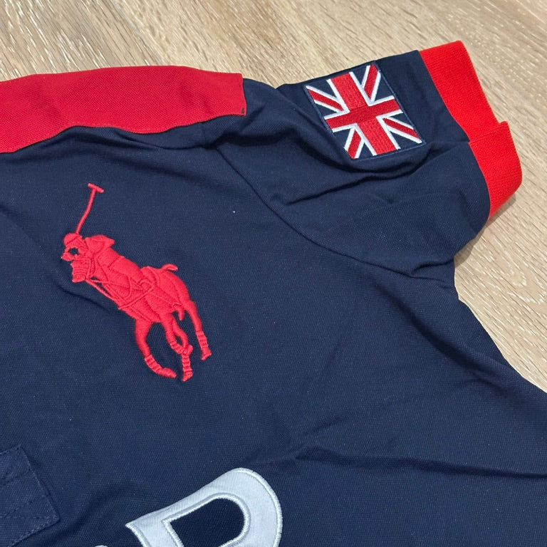 FLAG STYLE NAVY GBR POLO SHIRT