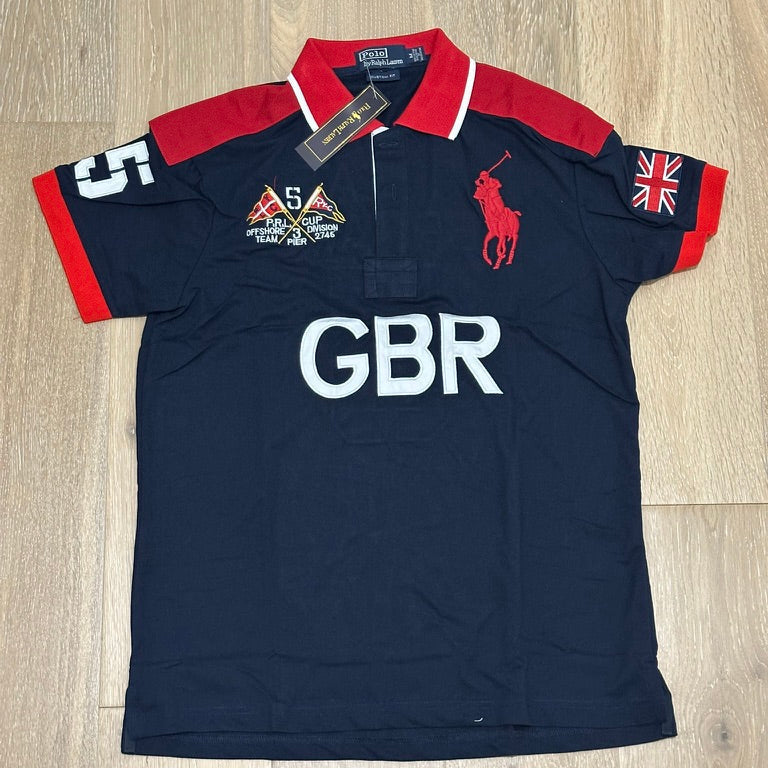 FLAG STYLE NAVY GBR POLO SHIRT