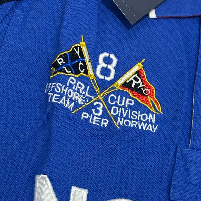 FLAG STYLE BLUE NORWAY POLO SHIRT