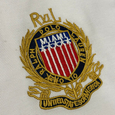 CITY STYLE WHITE MIAMI POLO SHIRT