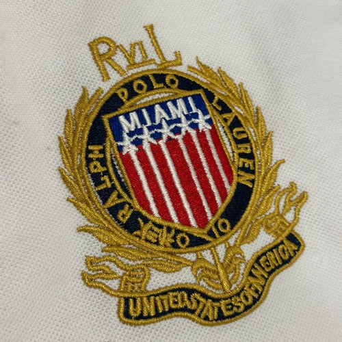 CITY STYLE WHITE MIAMI POLO SHIRT