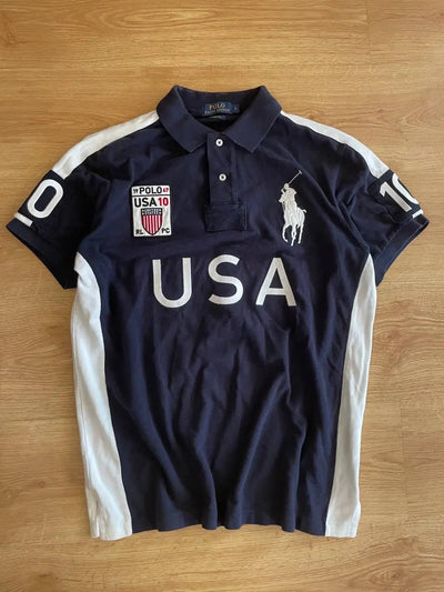 COUNTRY STYLE NAVY USA POLO SHIRT