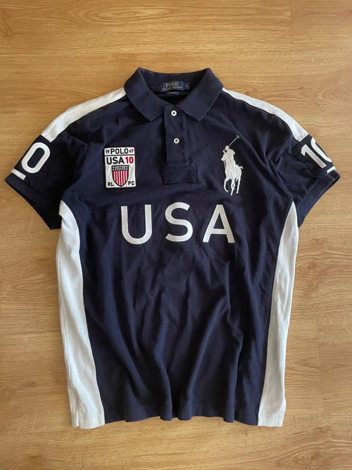 COUNTRY STYLE NAVY USA POLO SHIRT