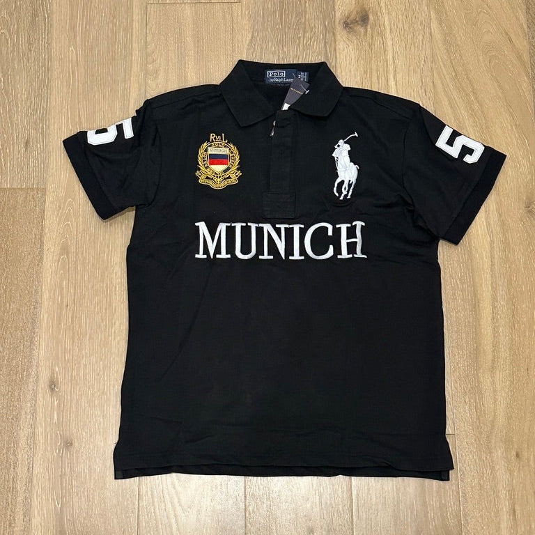 CITY STYLE BLACK MUNICH POLO SHIRT