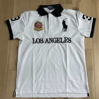 CITY STYLE WHITE LA  POLO SHIRT