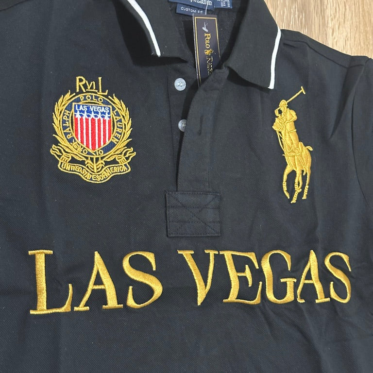 CITY STYLE BLACK LAS VEGAS POLO SHIRT