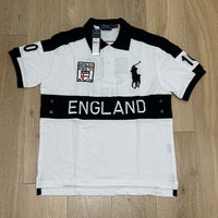 COUNTRY STYLE WHITE ENGLAND POLO SHIRT
