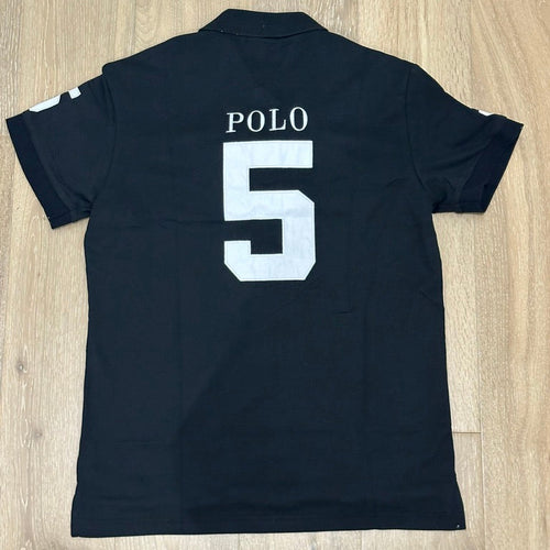 CITY STYLE BLACK USA NEW YORK POLO SHIRT