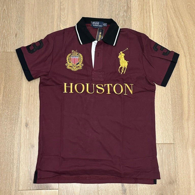 CITY STYLE MAROON HOUSTON POLO SHIRT