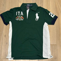 FLAG STYLE FOREST GREEN ITALY POLO SHIRT