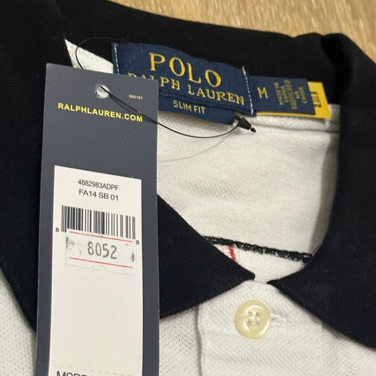 COUNTRY STYLE WHITE ENGLAND POLO SHIRT