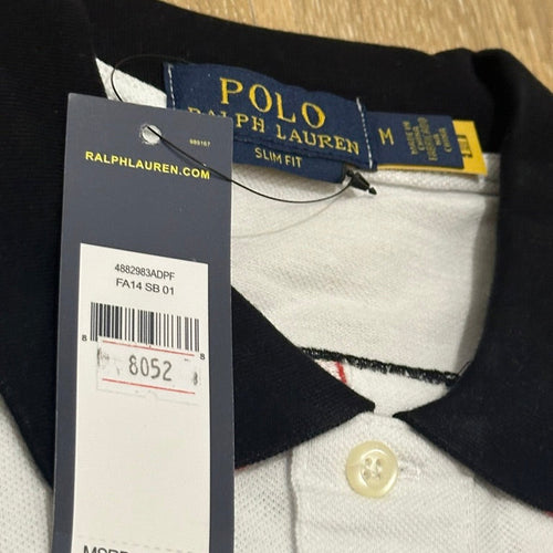 COUNTRY STYLE WHITE ENGLAND POLO SHIRT