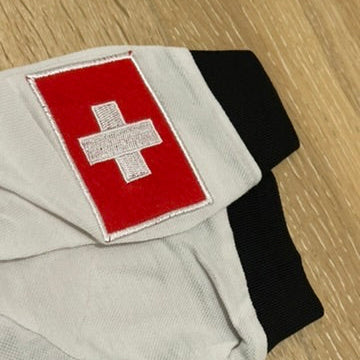 FLAG STYLE WHITE SWITZERLAND POLO SHIRT