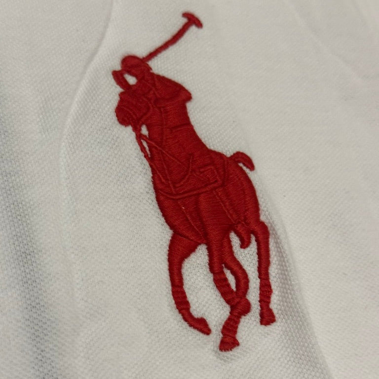 FLAG STYLE WHITE JAPAN POLO SHIRT