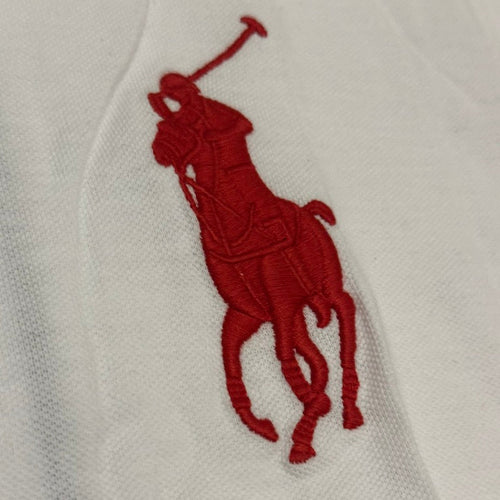 FLAG STYLE WHITE JAPAN POLO SHIRT