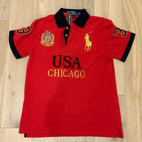 CITY STYLE RED USA CHICAGO POLO SHIRT