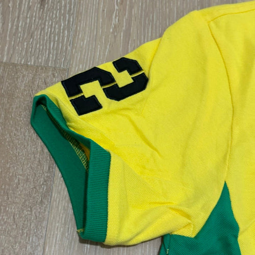 FLAG STYLE YELLOW BRAZIL POLO SHIRT