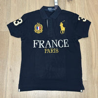 CITY STYLE NAVY FRANCE PARIS POLO SHIRT