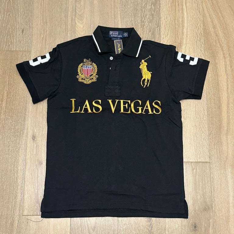CITY STYLE BLACK LAS VEGAS POLO SHIRT