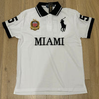 CITY STYLE WHITE MIAMI POLO SHIRT