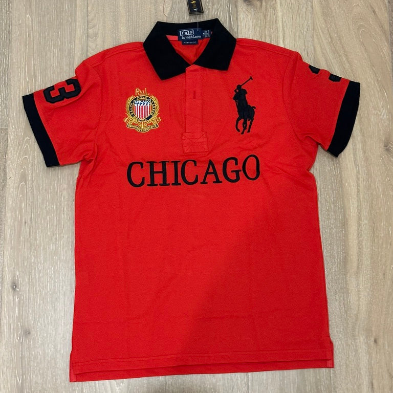 CITY STYLE RED CHICAGO POLO SHIRT