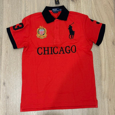 CITY STYLE RED CHICAGO POLO SHIRT