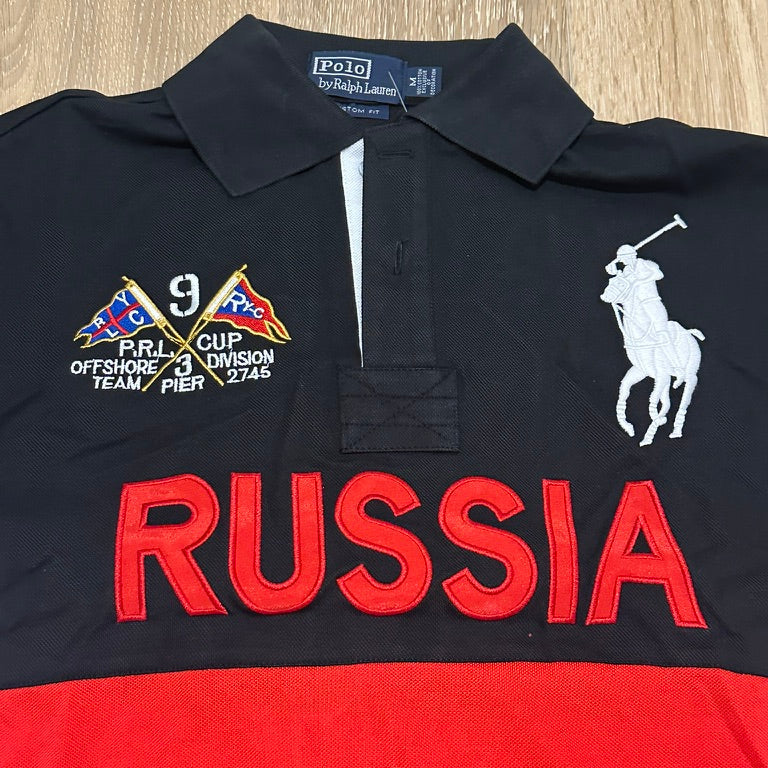 FLAG STYLE RED RUSSIA POLO SHIRT