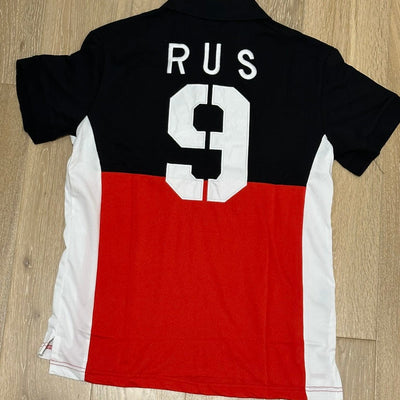 FLAG STYLE RED RUSSIA POLO SHIRT