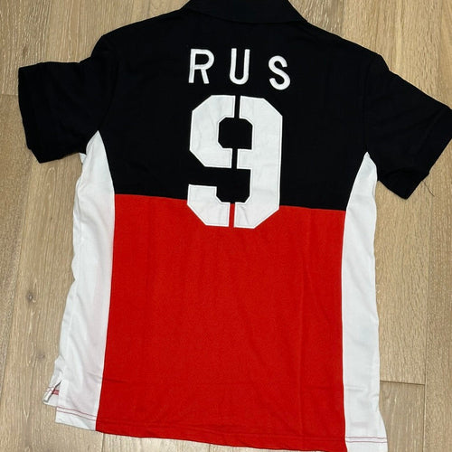 FLAG STYLE RED RUSSIA POLO SHIRT