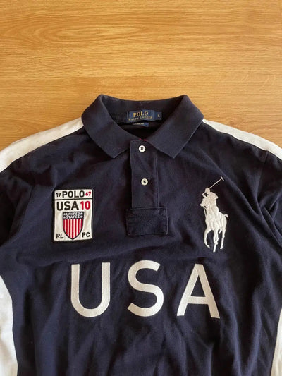 COUNTRY STYLE NAVY USA POLO SHIRT