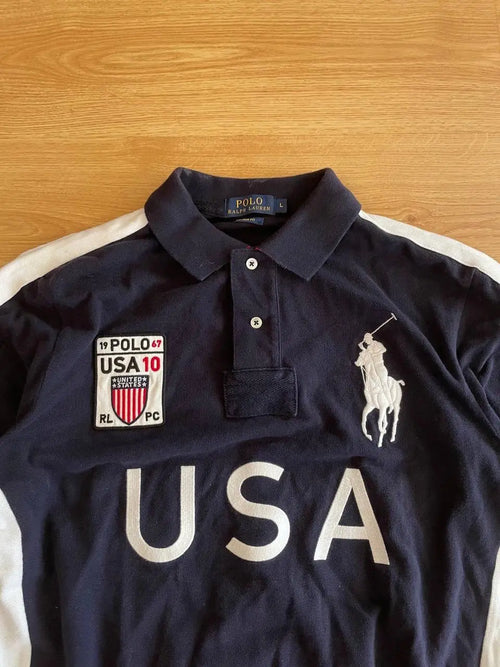 COUNTRY STYLE NAVY USA POLO SHIRT